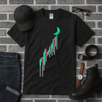 Crypto To The Moon Trading Hodl Stock Chart Tall T-Shirt