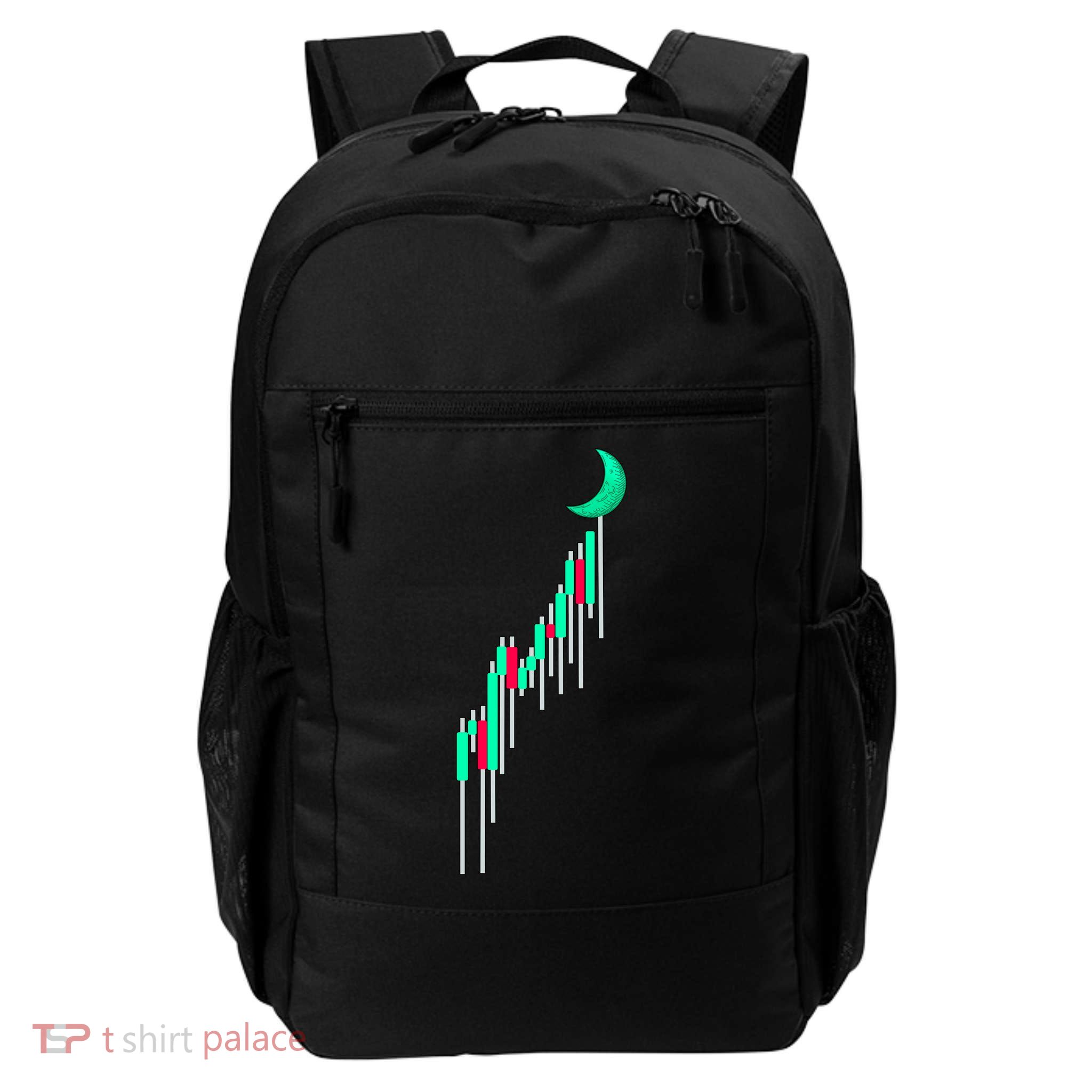 Crypto To The Moon Trading Hodl Stock Chart Daily Commute Backpack