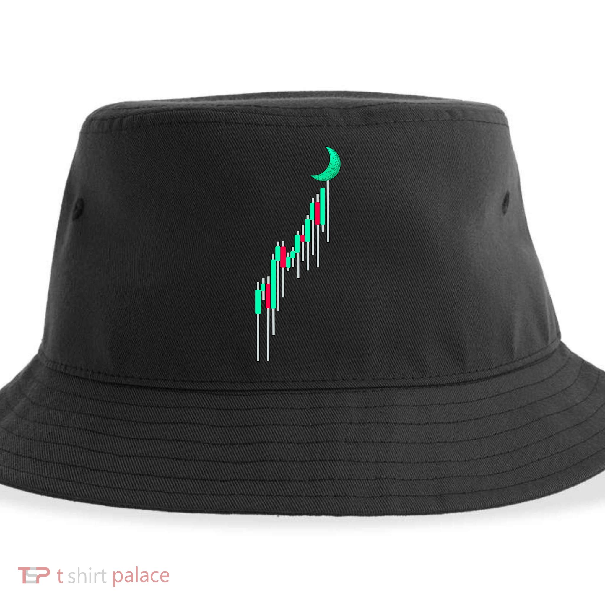 Crypto To The Moon Trading Hodl Stock Chart Sustainable Bucket Hat