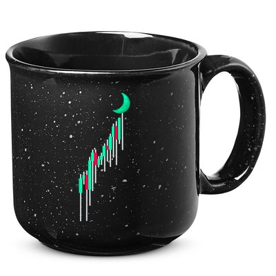 Crypto To The Moon Trading Hodl Stock Chart 15oz Campfire Ceramic Mug