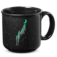 Crypto To The Moon Trading Hodl Stock Chart 15oz Campfire Ceramic Mug