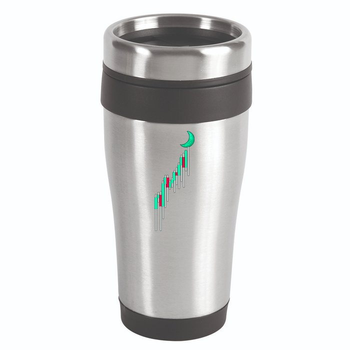 Crypto To The Moon Trading Hodl Stock Chart 16oz Travel Tumbler