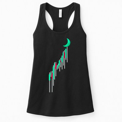 Crypto To The Moon Trading Hodl Stock Chart Womens Tank Top