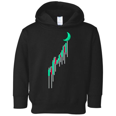 Crypto To The Moon Trading Hodl Stock Chart Toddler Hoodie