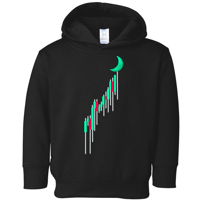 Crypto To The Moon Trading Hodl Stock Chart Toddler Hoodie