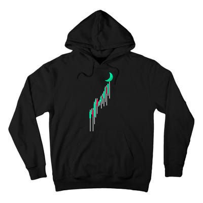 Crypto To The Moon Trading Hodl Stock Chart Tall Hoodie