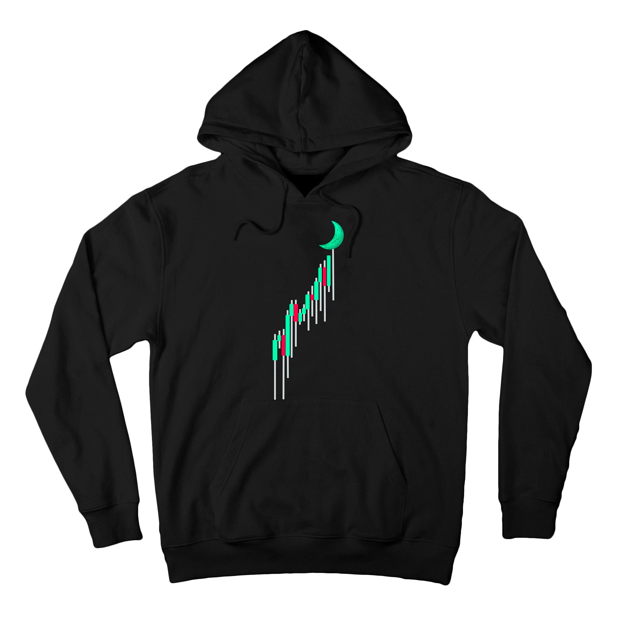 Crypto To The Moon Trading Hodl Stock Chart Tall Hoodie