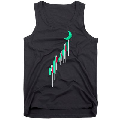 Crypto To The Moon Trading Hodl Stock Chart Tank Top