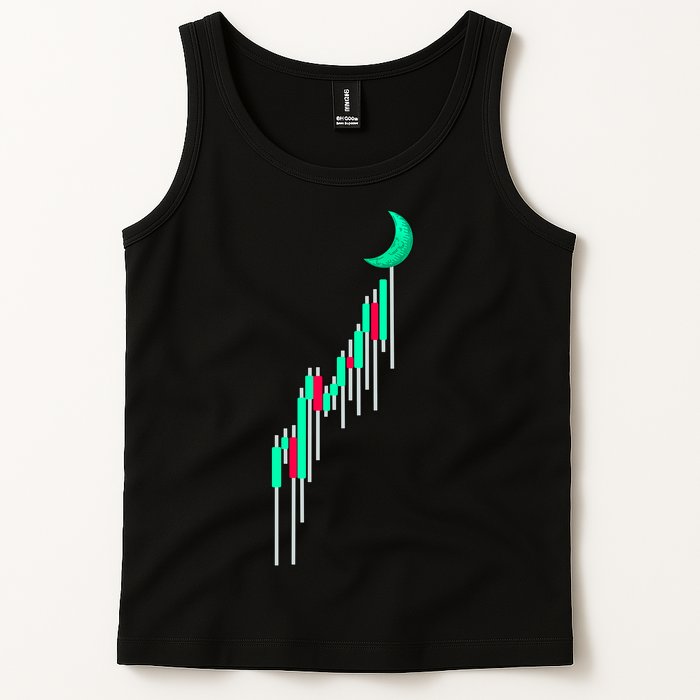 Crypto To The Moon Trading Hodl Stock Chart Tank Top