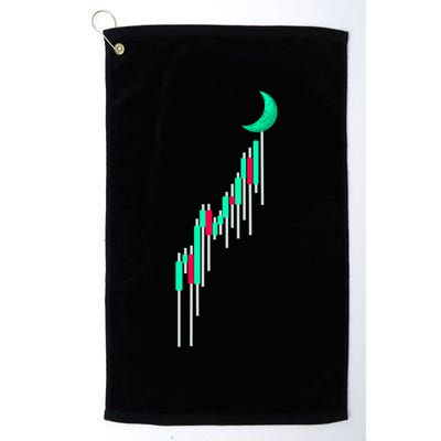 Crypto To The Moon Trading Hodl Stock Chart Golf Towel