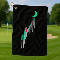 Crypto To The Moon Trading Hodl Stock Chart Golf Towel