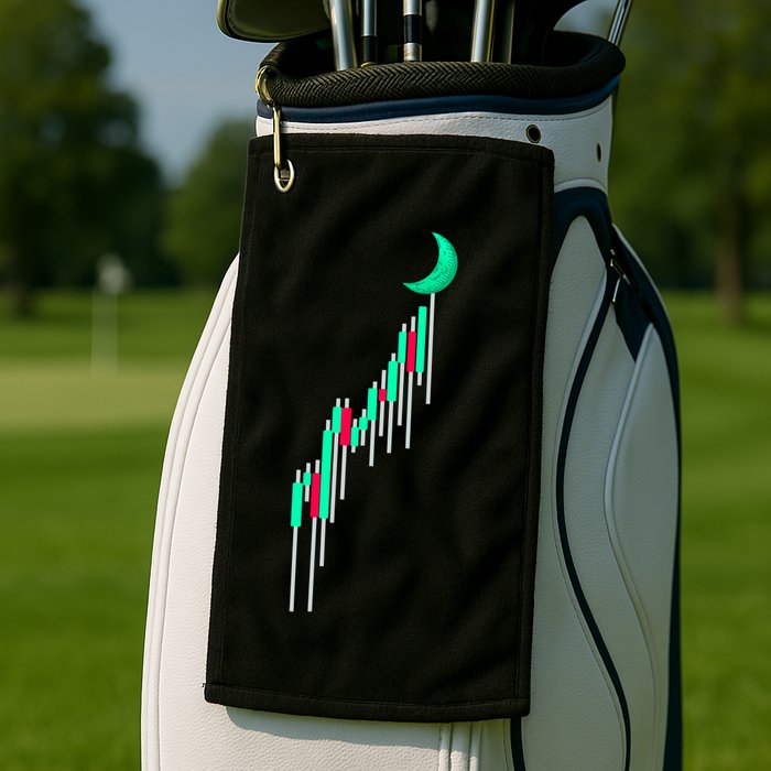 Crypto To The Moon Trading Hodl Stock Chart Golf Towel