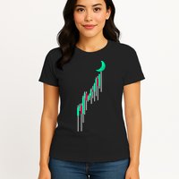 Crypto To The Moon Trading Hodl Stock Chart Womens T-Shirt