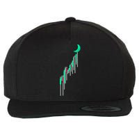 Crypto To The Moon Trading Hodl Stock Chart Wool Snapback Cap