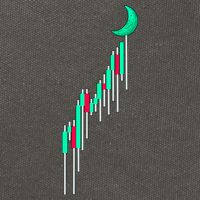 Crypto To The Moon Trading Hodl Stock Chart Cotton Canvas Backpack