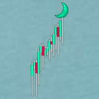 Crypto To The Moon Trading Hodl Stock Chart Sueded Cloud Jersey T-Shirt