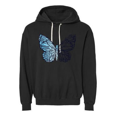 Crystal Butterfly Garment-Dyed Fleece Hoodie