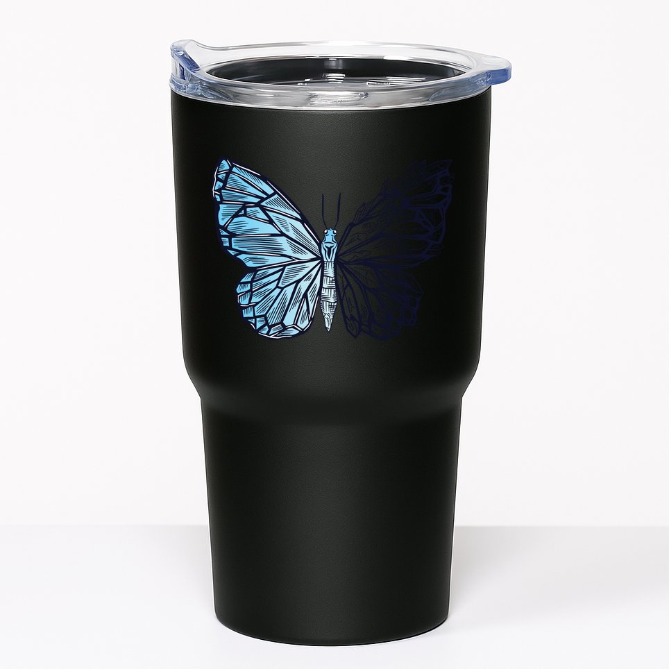 Crystal Butterfly Tumbler