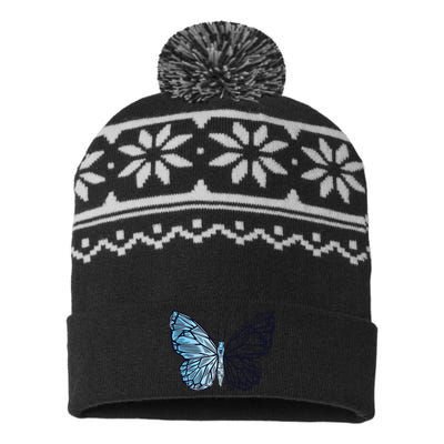 Crystal Butterfly USA-Made Snowflake Beanie