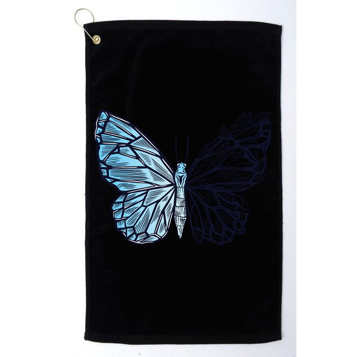 Crystal Butterfly Golf Towel