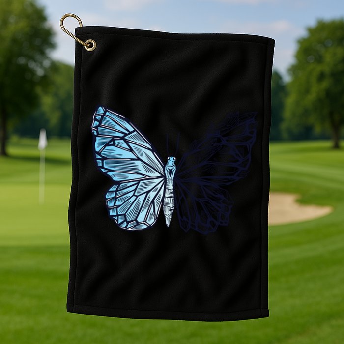 Crystal Butterfly Golf Towel