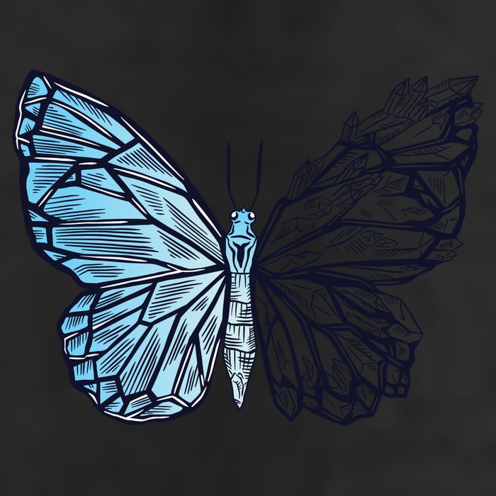 Crystal Butterfly Golf Towel