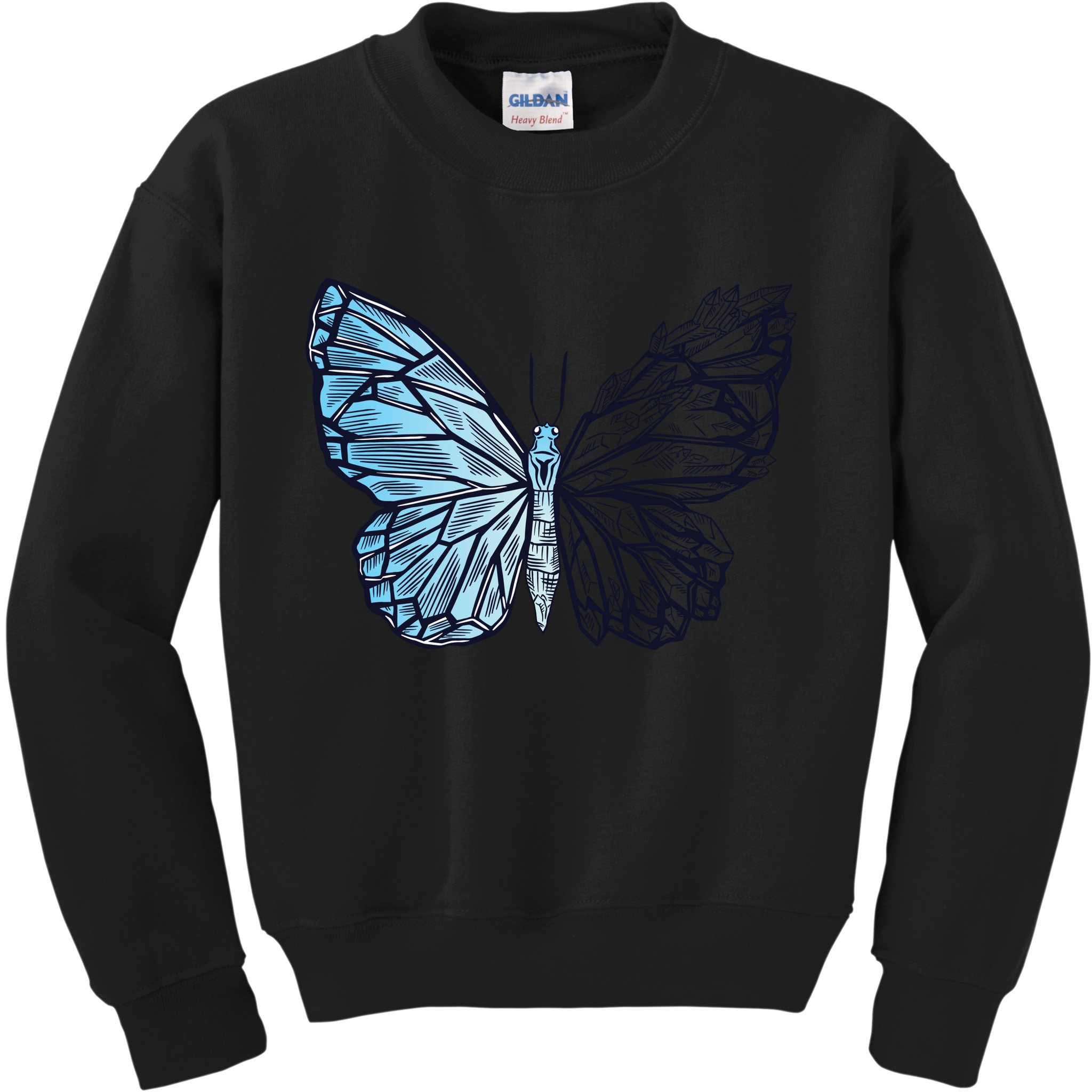 Crystal Butterfly Kids Sweatshirt