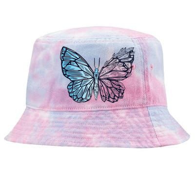 Crystal Butterfly Tie-Dyed Bucket Hat