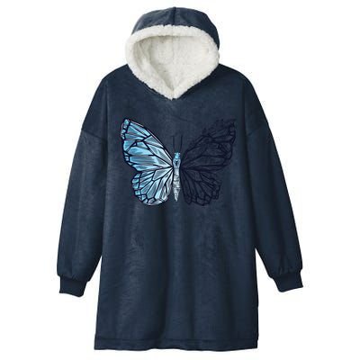 Crystal Butterfly Hooded Wearable Blanket