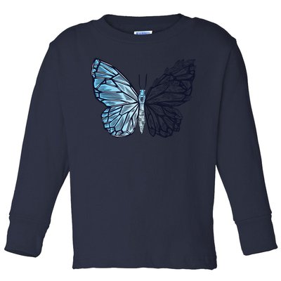 Crystal Butterfly Toddler Long Sleeve Shirt