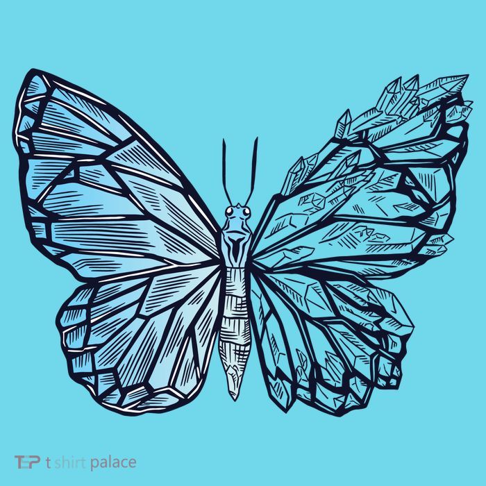 Crystal Butterfly Kids T-Shirt