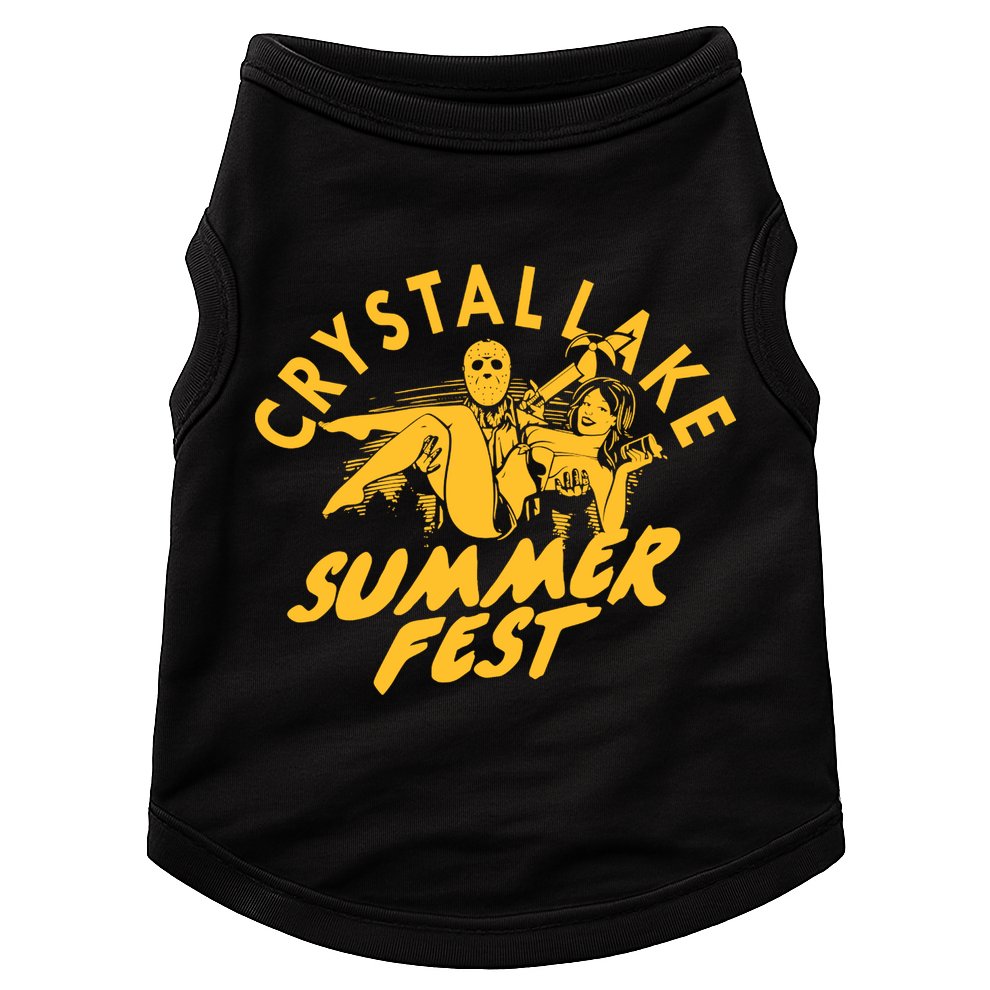 Crystal Lake Summer Fest Horror Movie Fan Doggie Tank
