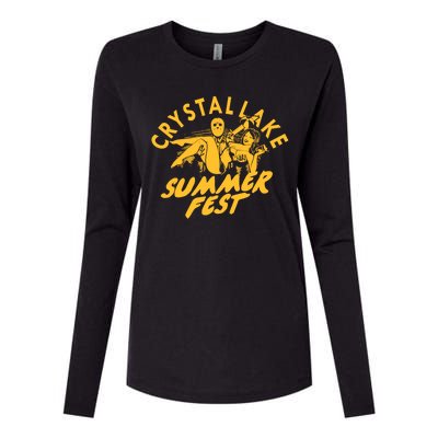 Crystal Lake Summer Fest Horror Movie Fan Womens Cotton Relaxed Long Sleeve T-Shirt