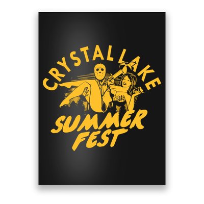 Crystal Lake Summer Fest Horror Movie Fan Poster
