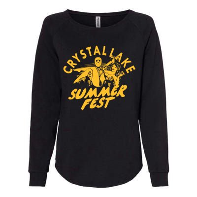 Crystal Lake Summer Fest Horror Movie Fan Womens California Wash Sweatshirt