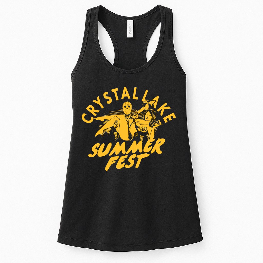 Crystal Lake Summer Fest Horror Movie Fan Womens Tank Top