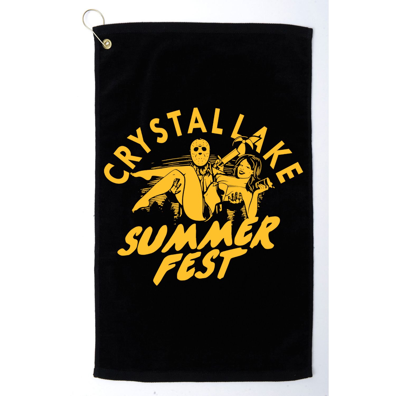 Crystal Lake Summer Fest Horror Movie Fan Golf Towel