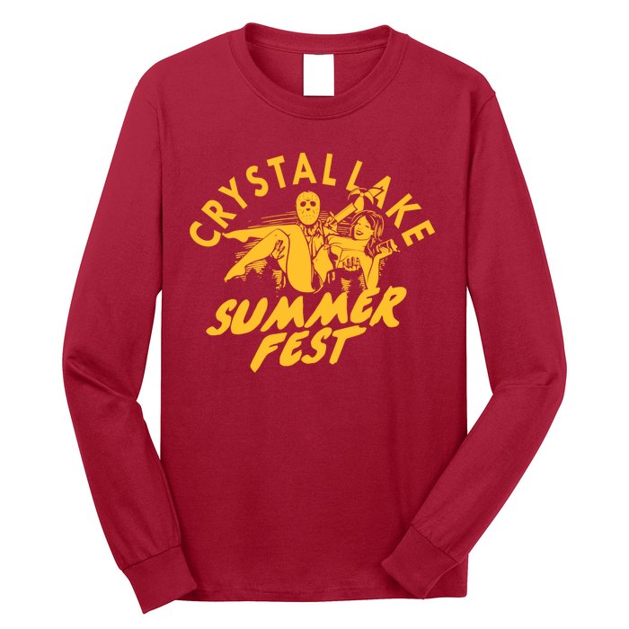 Crystal Lake Summer Fest Horror Movie Fan Long Sleeve Shirt