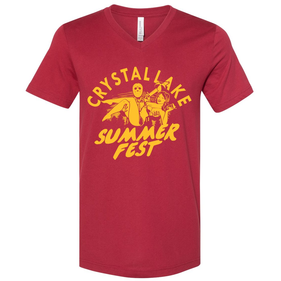 Crystal Lake Summer Fest Horror Movie Fan V-Neck T-Shirt
