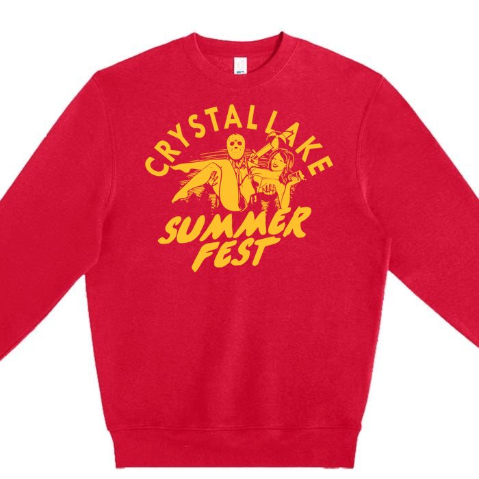 Crystal Lake Summer Fest Horror Movie Fan Premium Crewneck Sweatshirt