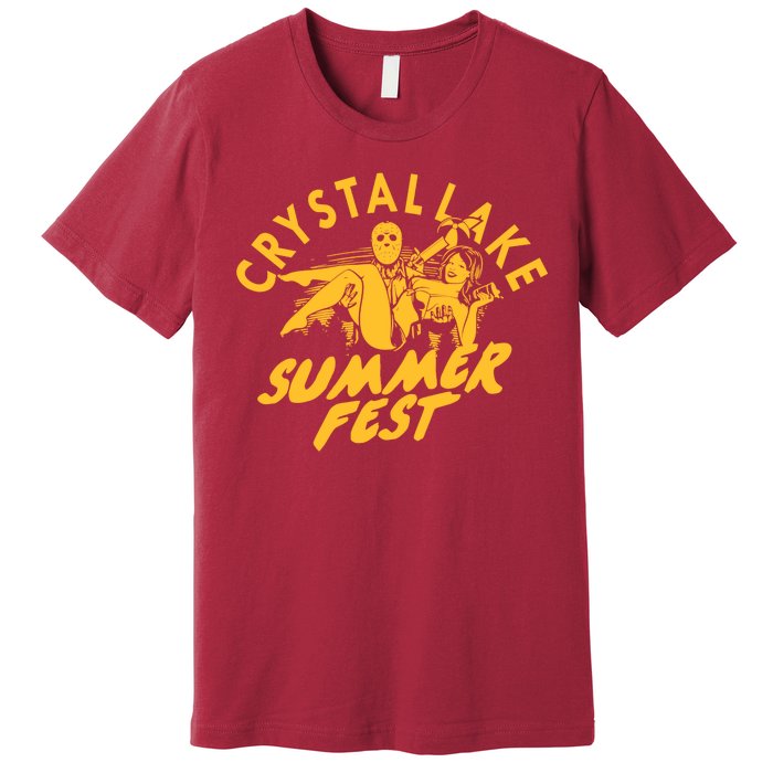 Crystal Lake Summer Fest Horror Movie Fan Premium T-Shirt