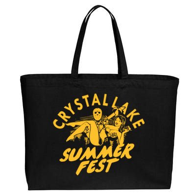 Crystal Lake Summer Fest Horror Movie Fan Cotton Canvas Jumbo Tote