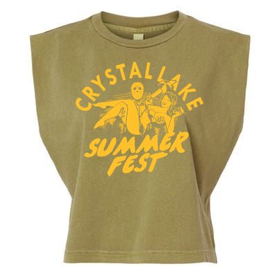 Crystal Lake Summer Fest Horror Movie Fan Garment-Dyed Women's Muscle Tee