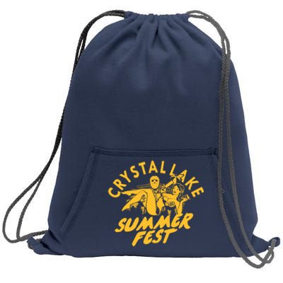 Crystal Lake Summer Fest Horror Movie Fan Sweatshirt Cinch Pack Bag