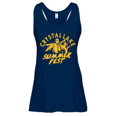 Crystal Lake Summer Fest Horror Movie Fan Ladies Essential Flowy Tank