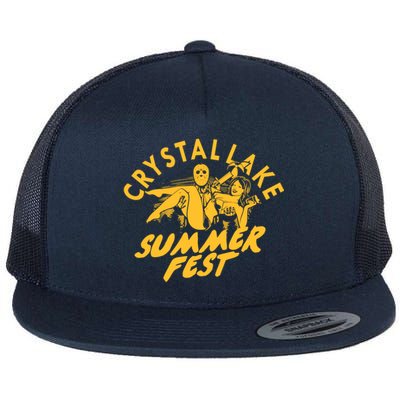 Crystal Lake Summer Fest Horror Movie Fan Flat Bill Trucker Hat