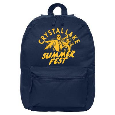 Crystal Lake Summer Fest Horror Movie Fan 16 in Basic Backpack