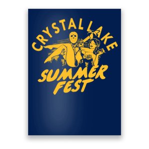 Crystal Lake Summer Fest Horror Movie Fan Poster