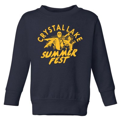 Crystal Lake Summer Fest Horror Movie Fan Toddler Sweatshirt