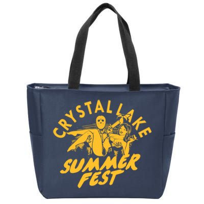 Crystal Lake Summer Fest Horror Movie Fan Zip Tote Bag